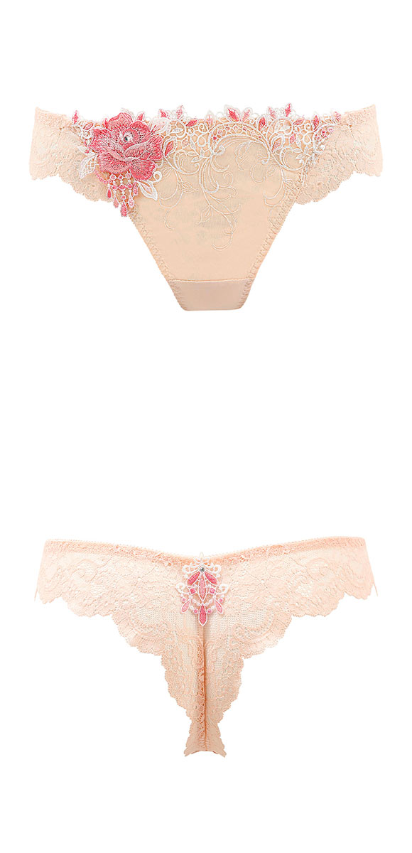HIMICO 優美で絢爛に魅せる Ammirare Rosa ショーツ Tバック ソング タンガ ML 010series 単品 バックレース