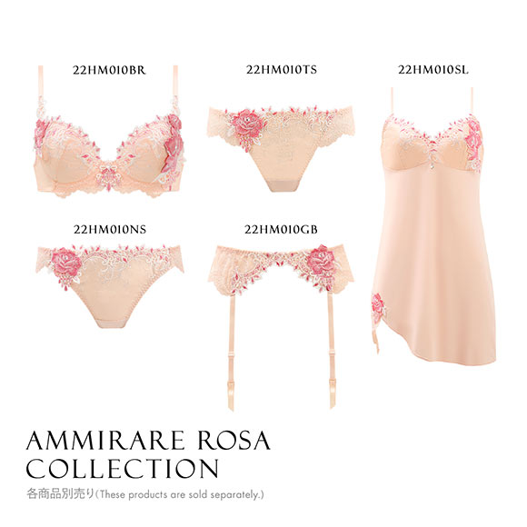 HIMICO 優美で絢爛に魅せる Ammirare Rosa ショーツ Tバック ソング タンガ ML 010series 単品 バックレース