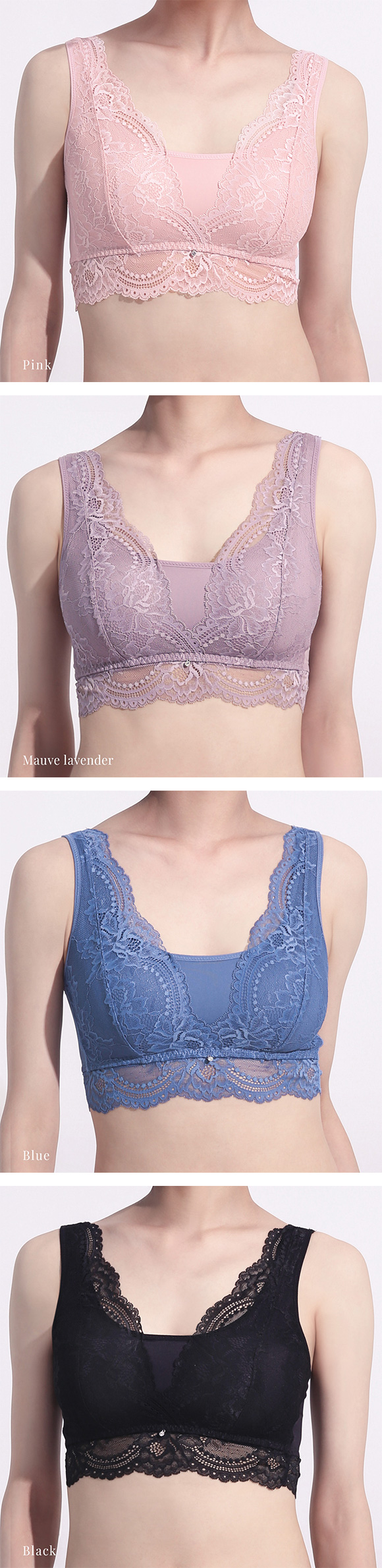 ナイトブラ ノンワイヤー ブラジャー 昼夜兼用 夜用ブラ 大きいサイズ レース M L LL 単品