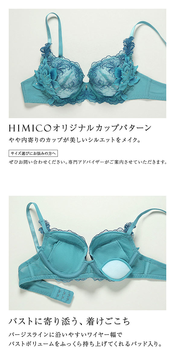 HIMICO 美しい羽根を纏う Rosa degli Angeli ブラジャー BCDEF 017series 単品