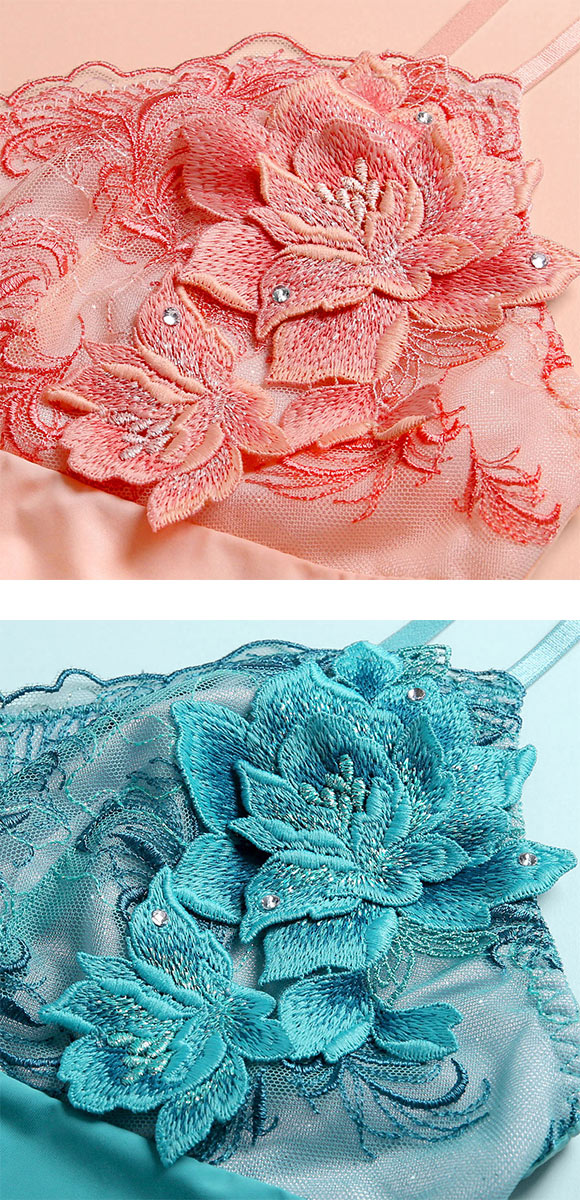 HIMICO 美しい羽根を纏う Rosa degli Angeli スリップ ロングキャミソール ML 017series ランジェリー