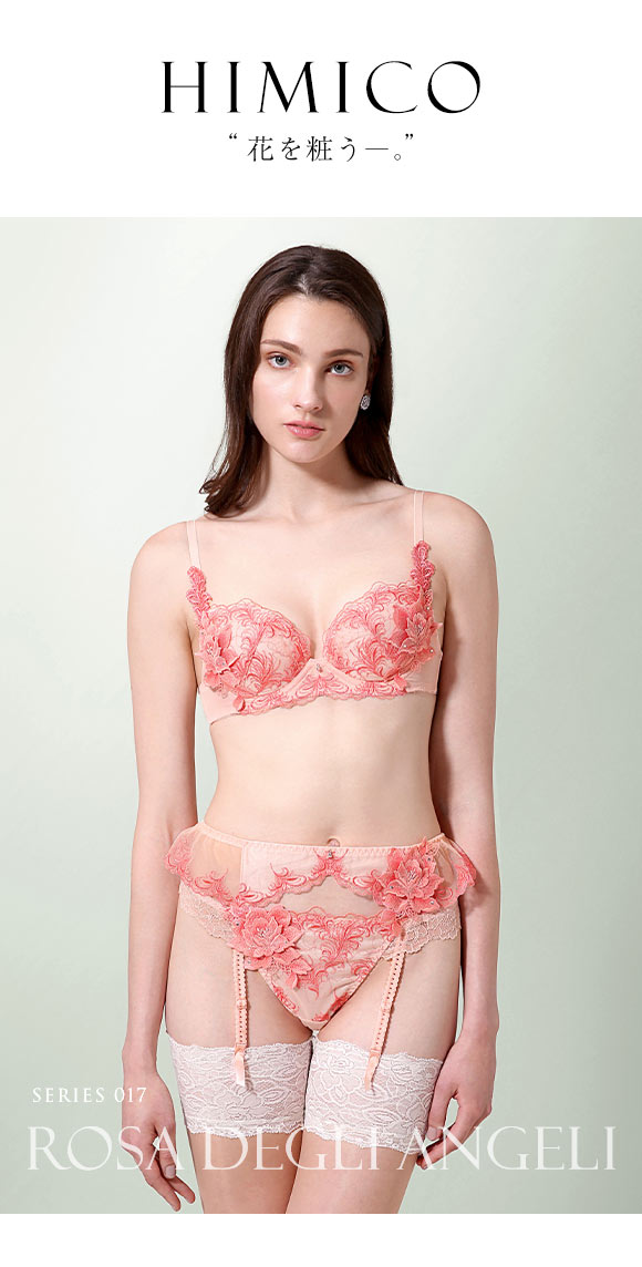 HIMICO 美しい羽根を纏う Rosa degli Angeli ショーツ Tバック ソング タンガ ML 017series 単品 バックレース