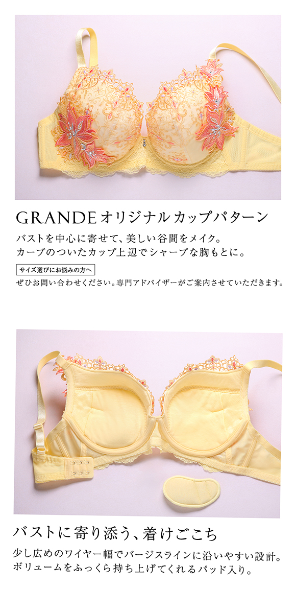 HIMICO GRANDE 002 ブラジャー 大きいサイズ GHI 65-85 Giglio Regina 単品 グラマーサイズ