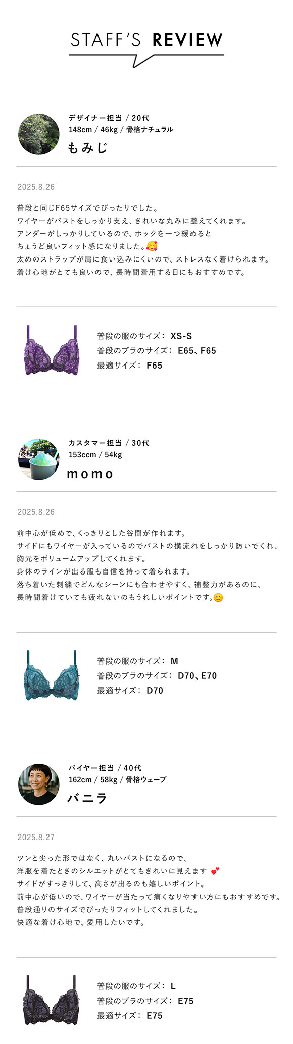 HIMICO L.cosciente ブラジャー L字ワイヤー 谷間 BCDEF 単品