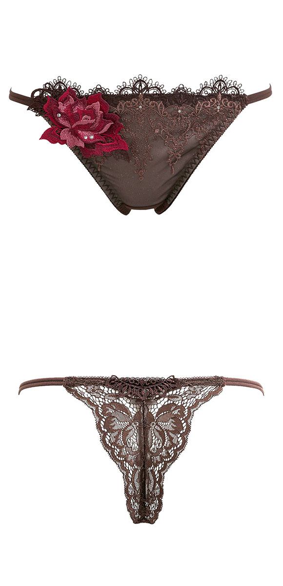 HIMICO ヒミコ ショーツ Tバック ソング タンガ M L バックレース 単品 020series ランジェリー