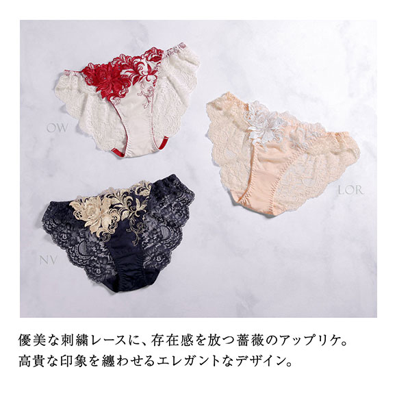 HIMICO ヒミコ ショーツ スタンダード M L バックレース 単品 022series ランジェリー