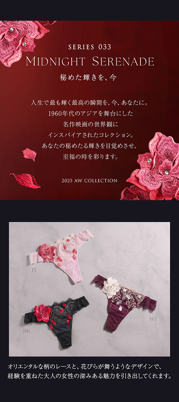 ヒミコ 033シリーズ ショーツ Tバック ソング タンガ M L ランジェリー HIMICO