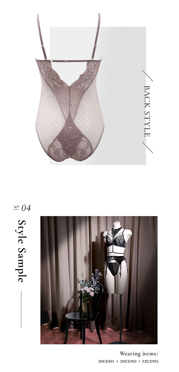 フロリナヴォーテ テディ eXsta Sheer Lacey Veil ランジェリー 総レース FLORINA BEAUTE