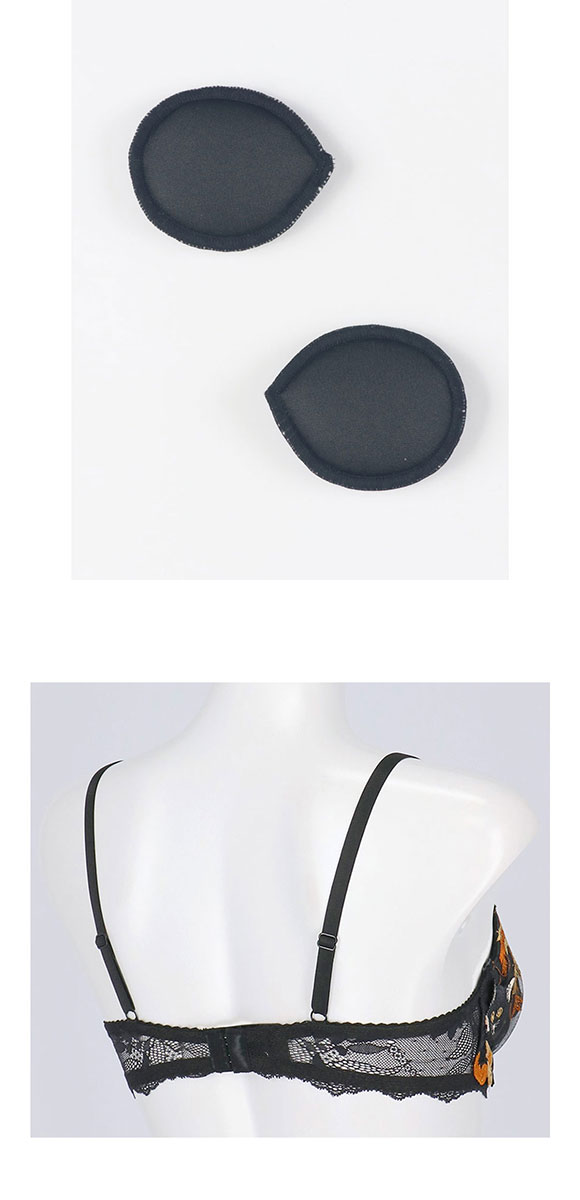 ウンナナクール une nana cool 魔女の猫ブラ 3/4カップブラジャー 単品 ねこと魔女の世界を表現