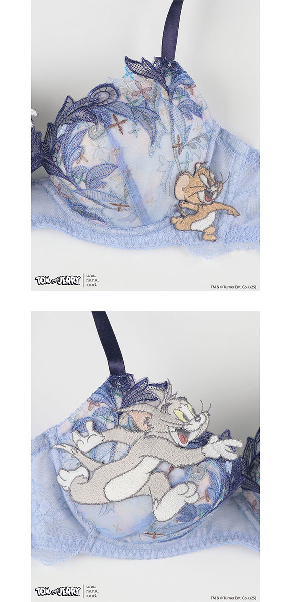 トムとジェリー × ウンナナクール 3/4カップブラジャー une nana cool 大きいサイズ