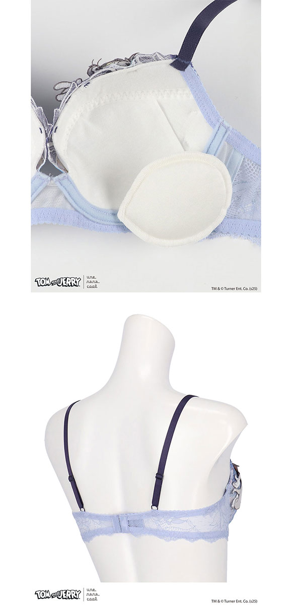 トムとジェリー × ウンナナクール 3/4カップブラジャー une nana cool 大きいサイズ