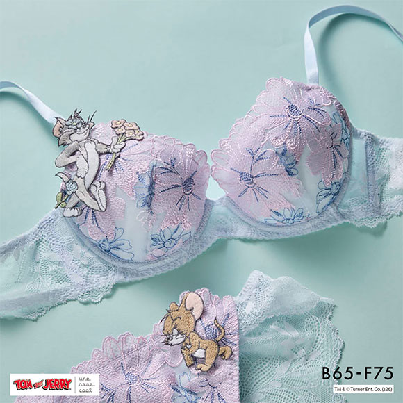 トムとジェリー × ウンナナクール 3/4カップブラジャー une nana cool 大きいサイズ