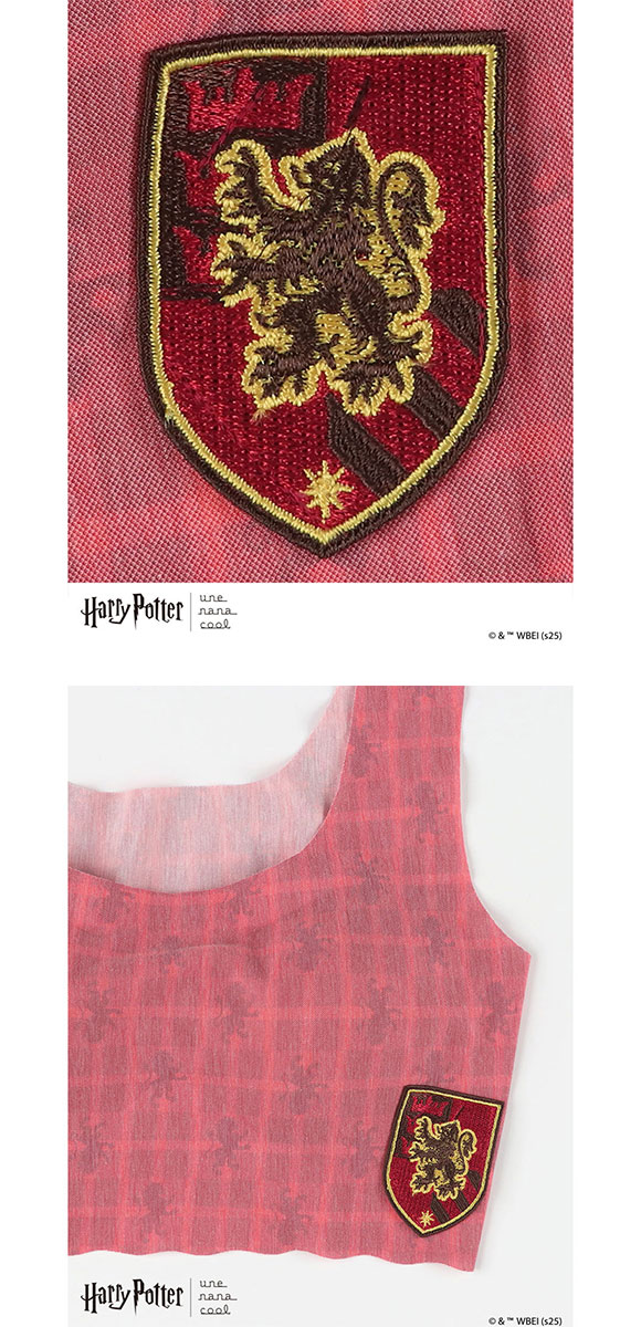 ハリー・ポッター × ウンナナクール Harry Potter 綿混 フラット仕上げノンワイヤーブラジャー ブラジャー une nana cool