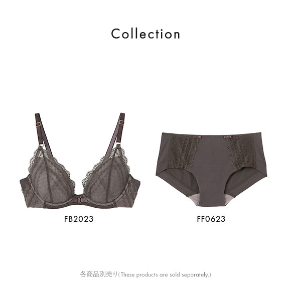 ウンナナクール une nana cool ビタードットコットン 3/4カップブラジャー 単品