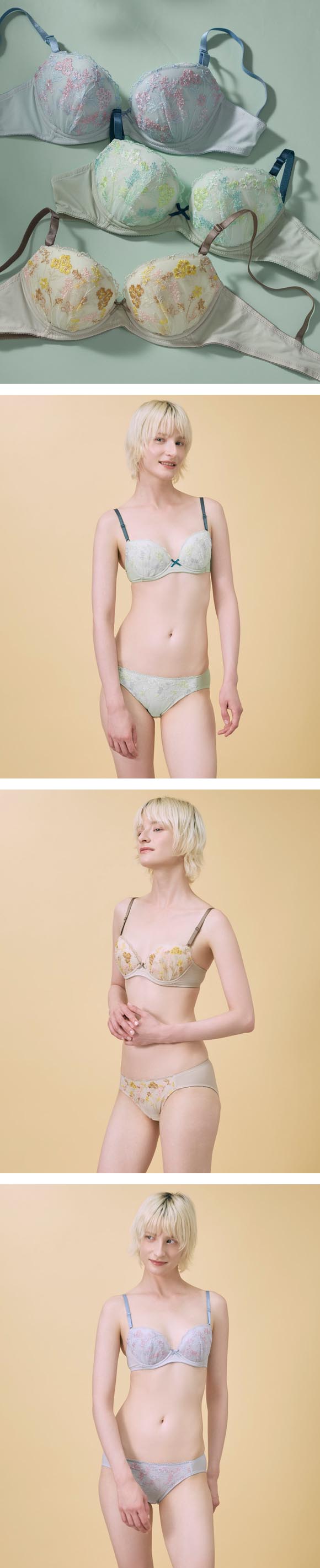 ウンナナクール Botanic Garden 3/4カップ ブラジャー 単品 une nana cool