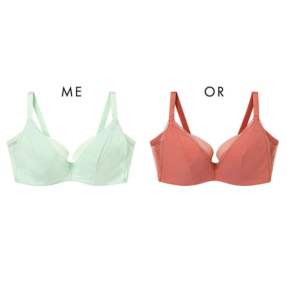 ウンナナクール une nana cool 脇スッキリ さあ、わたし シンプル 3/4カップブラジャー EFG