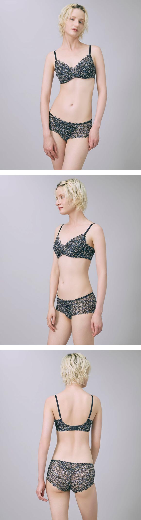 ウンナナクール リニューアル 特別な日以外の364日つけたくなるブラ 364ブラ レース MADE WITH LIBERTY FABRIC ノンワイヤーブラ 単品 une nana cool