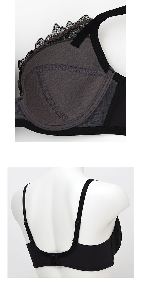 ウンナナクール 小さく見せるブラ ミニマイザーブラ レース フルカップ ブラジャー une nana cool 単品