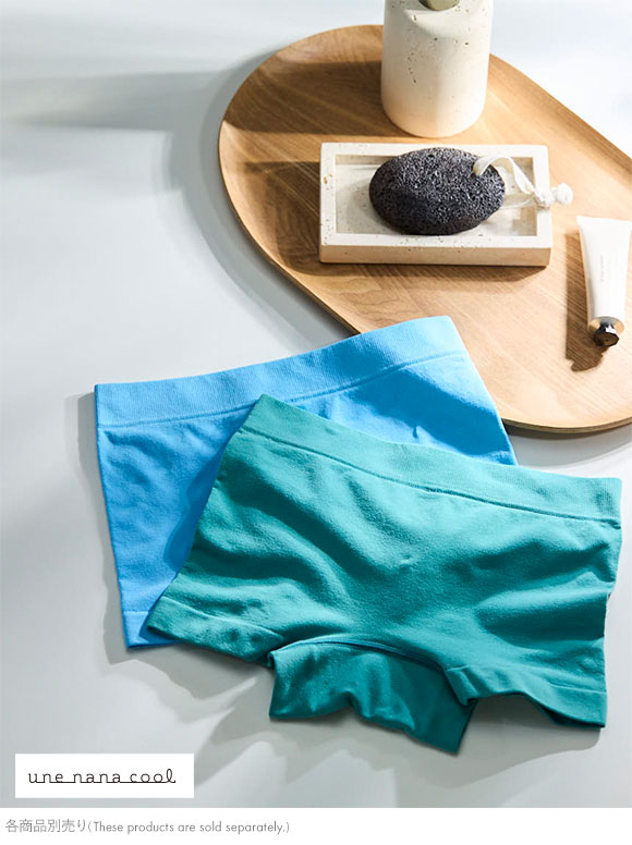 ウンナナクール une nana cool 編立成型ショーツ ボーイレングスショーツ 単品 B4N