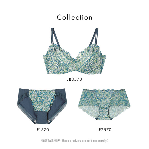 ウンナナクール リニューアル 特別な日以外の364日つけたくなるブラ 364ブラ 総レース MADE WITH LIBERTY FABRIC ショーツ 単品 une nana cool