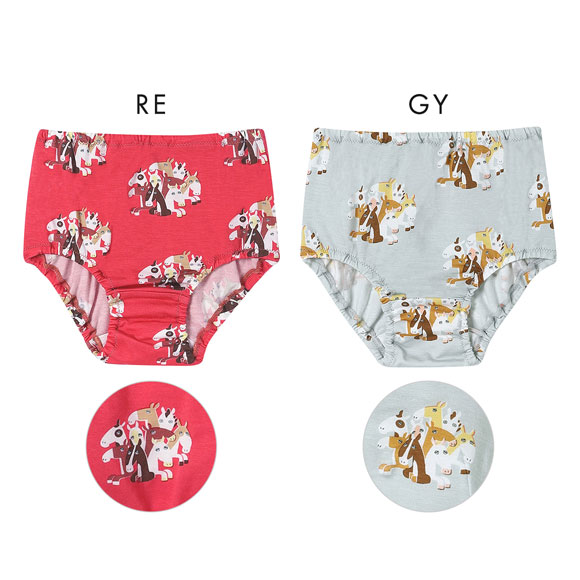 ウンナナクール 2026年お年賀「まるっとうまくいく」 キッズ ショーツ 女児ショーツ une nana cool