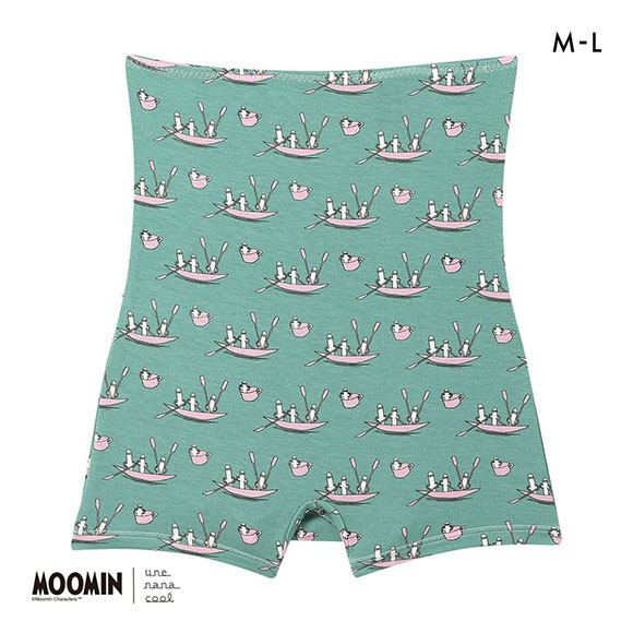 ウンナナクール MOOMIN × une nana cool ボーイレングスショーツ ハラマキ付きショーツ ムーミン 単品