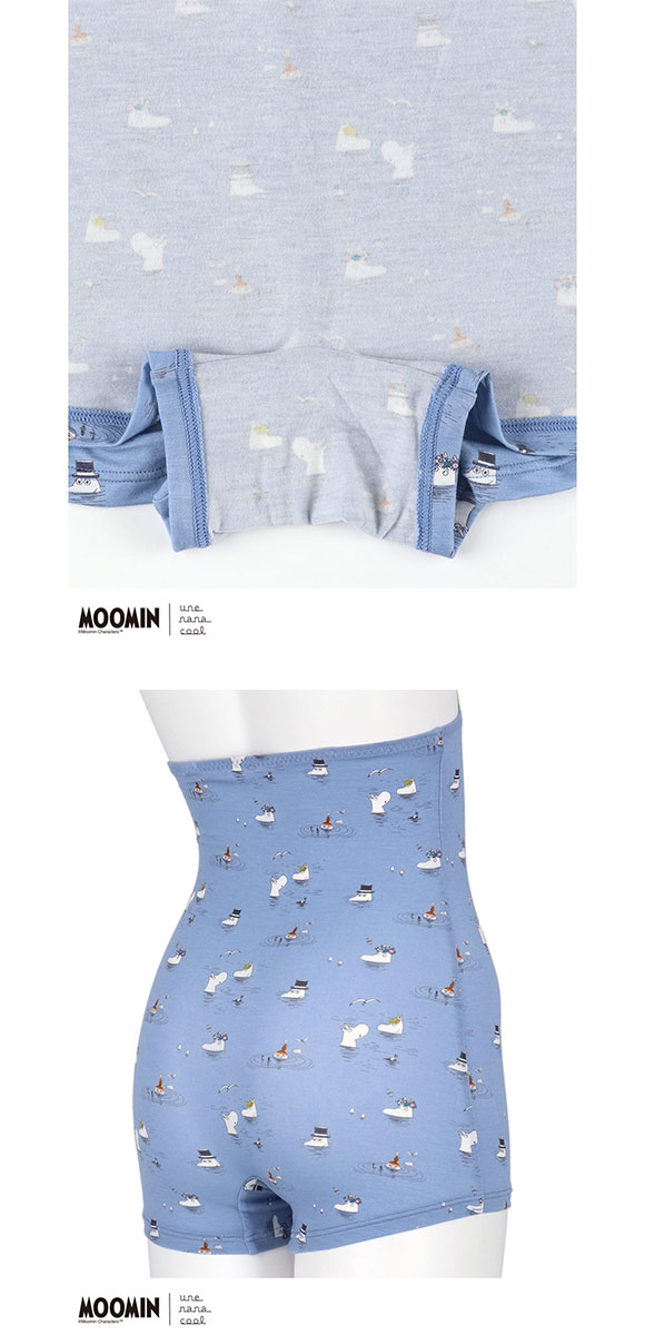 ウンナナクール MOOMIN × une nana cool ボーイレングスショーツ ハラマキ付きショーツ ムーミン 単品