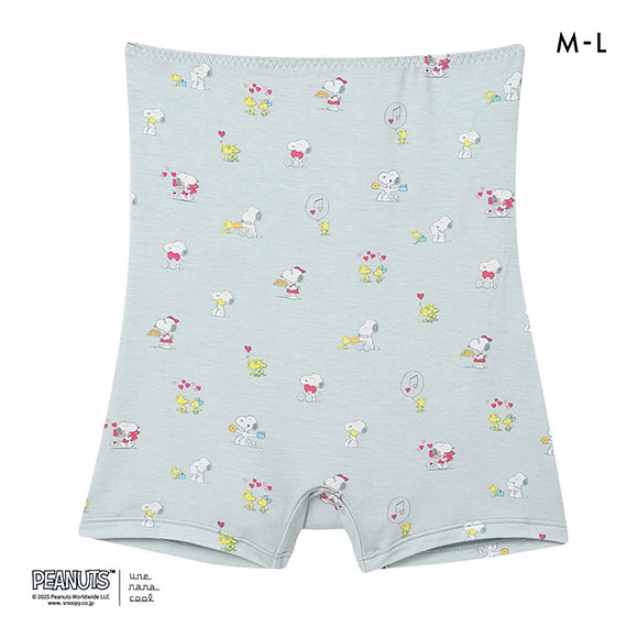 ウンナナクール PEANUTS × une nana cool ボーイレングスショーツ ハラマキ付きショーツ スヌーピー