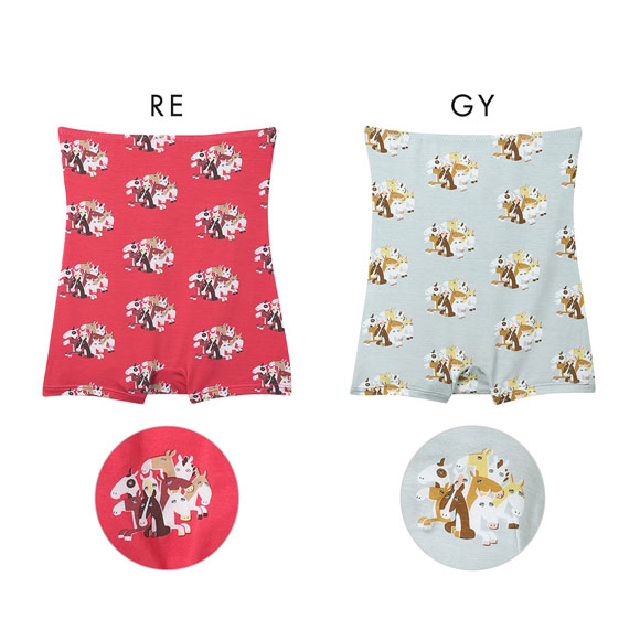 ウンナナクール 2026年お年賀「まるっとうまくいく」 ボーイレングスショーツ ハラマキ付きショーツ une nana cool