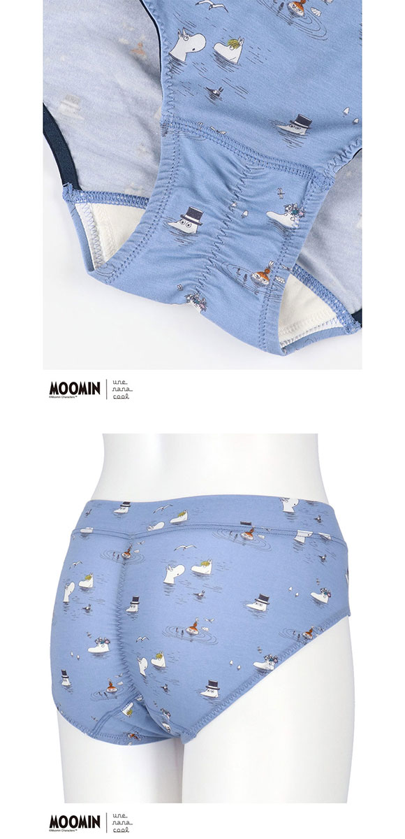 ウンナナクール MOOMIN × une nana cool サニタリーショーツ ムーミン 羽付きナプキン対応