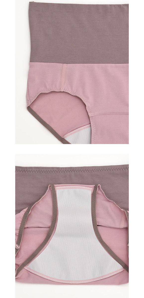 ウンナナクール une nana cool カラーブロッキング サニタリーショーツ ハイウエストタイプ 単品