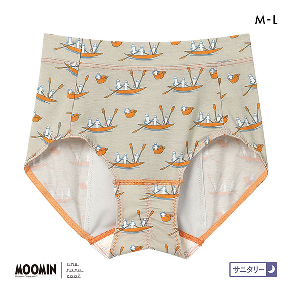 ウンナナクール MOOMIN × une nana cool ナイト用 サニタリーショーツ ムーミン