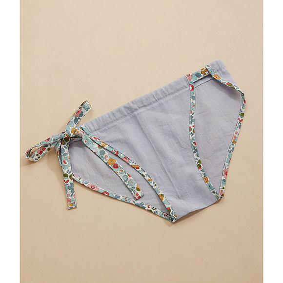 ウンナナクール une nana cool ななふん プリント MADE WITH LIBERTY. FABRIC ふんどし サイド紐ショーツ 綿100％