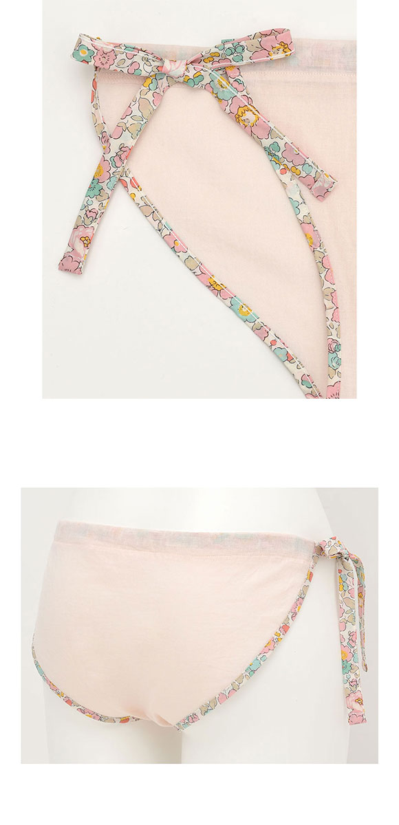 ウンナナクール une nana cool ななふん プリント MADE WITH LIBERTY. FABRIC ふんどし サイド紐ショーツ 綿100％