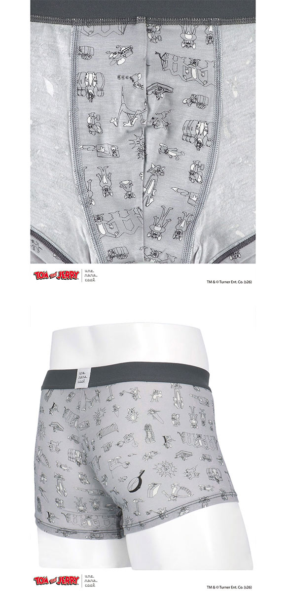 ウンナナクール トムとジェリー × une nana cool メンズボクサーパンツ 前閉じ