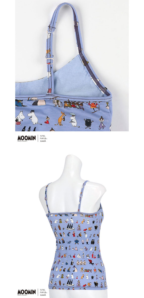 ウンナナクール MOOMIN × une nana cool カップ付きインナー キャミソール ムーミン