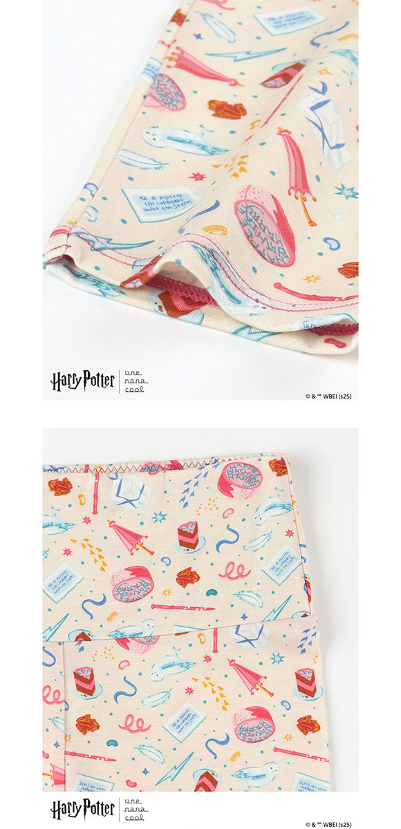 ハリー・ポッター × ウンナナクール Harry Potter ハラマキ付きレギンス ボトムス 足首丈 une nana cool