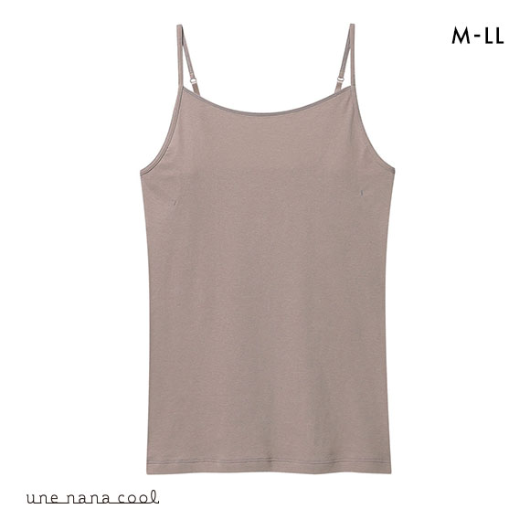ウンナナクール une nana cool 綿混 夏向けニット キャミソール インナー