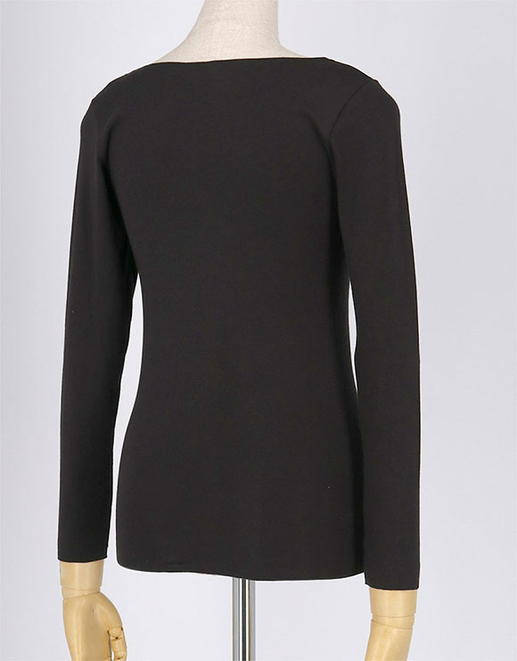 ウンナナクール une nana cool 長袖シャツ フリーカッティングでひびきにくい 吸湿発熱でぽかぽか 長袖 トップス インナー