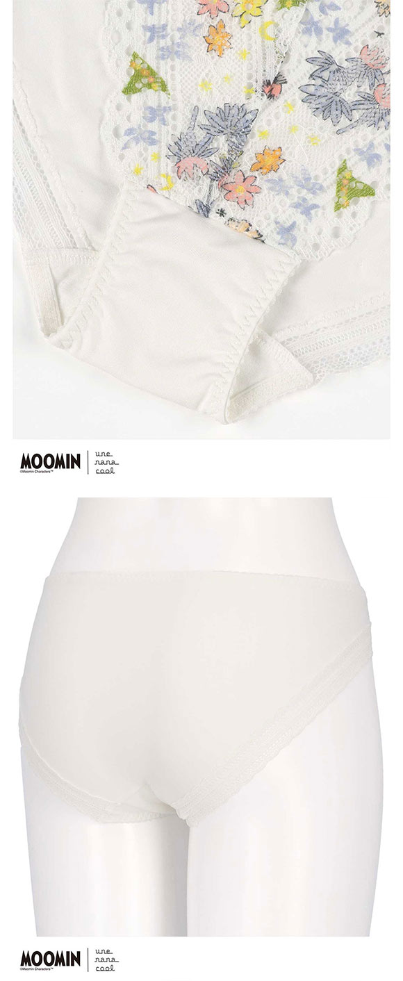 ウンナナクール MOOMIN × une nana cool 364 レース リニューアル ショーツ スタンダード ムーミン ショーツ 単品