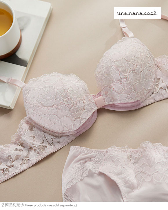 ウンナナクール リボンブラレース ショーツ une nana cool