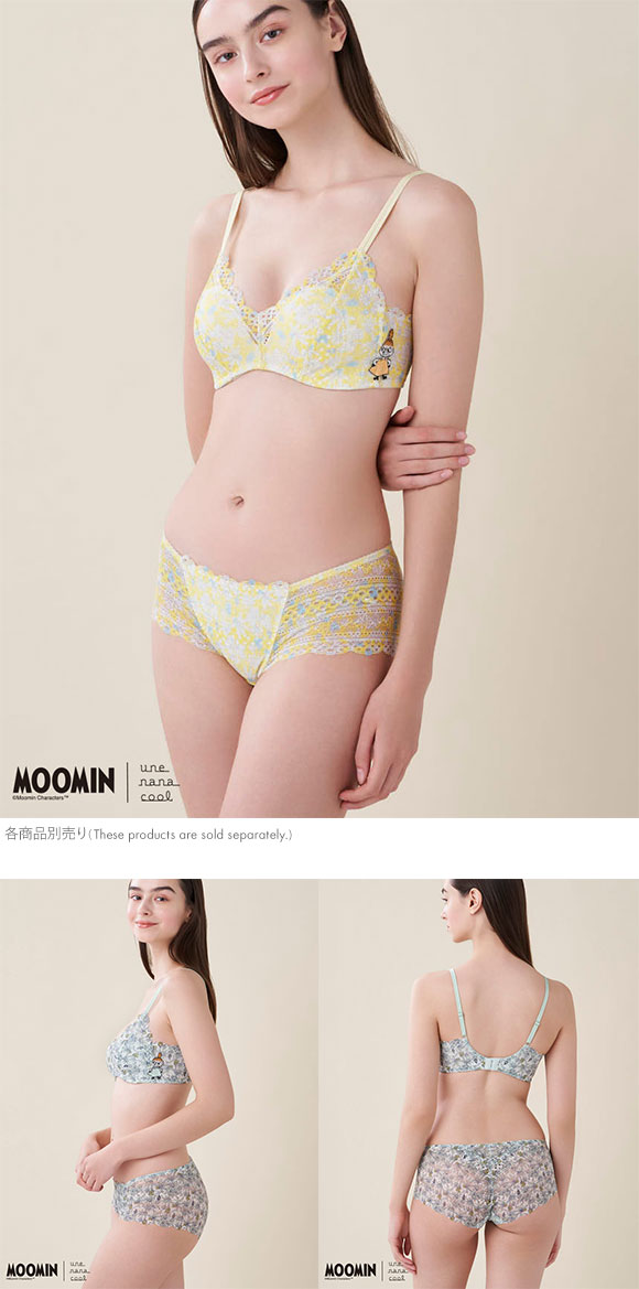 ウンナナクール MOOMIN × une nana cool 364 レース 総レースショーツ スタンダード ムーミン ショーツ