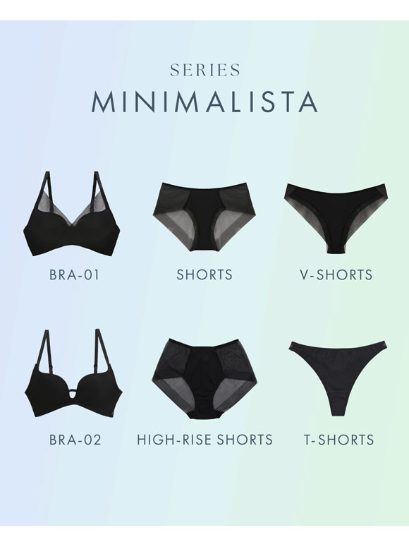 ショーツ 大きいサイズ Vバック メッシュ MINIMALISTA 超極薄 M L LL 単品 ミニマリスタ