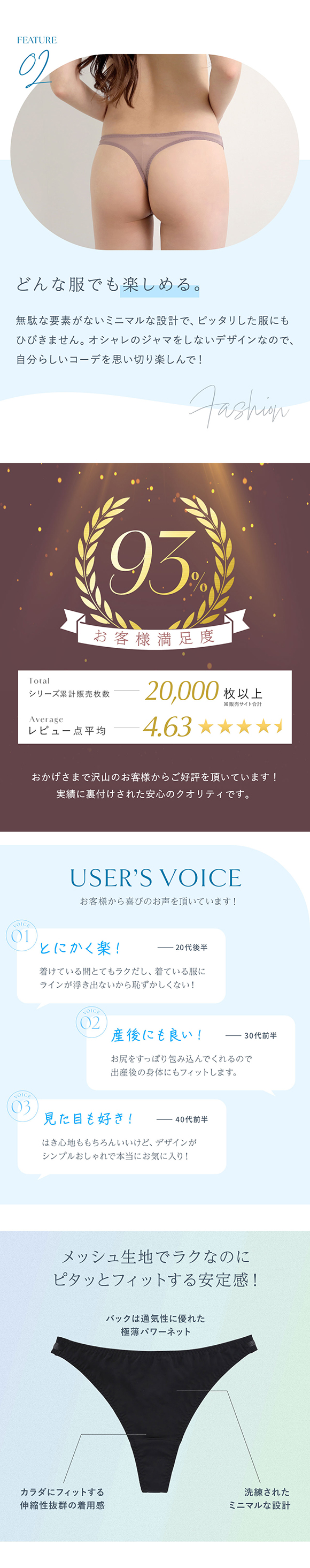 ショーツ Tバック ソング タンガ 大きいサイズ メッシュ 涼しい MINIMALISTA 超極薄 M L LL 単品 ミニマリスタ