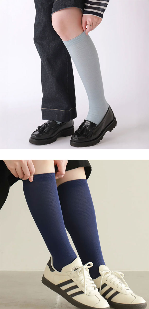 タビオ 毎日履く綿着圧ソックス 脚ラク 靴下 消臭 日本製 Tabio 美脚labo