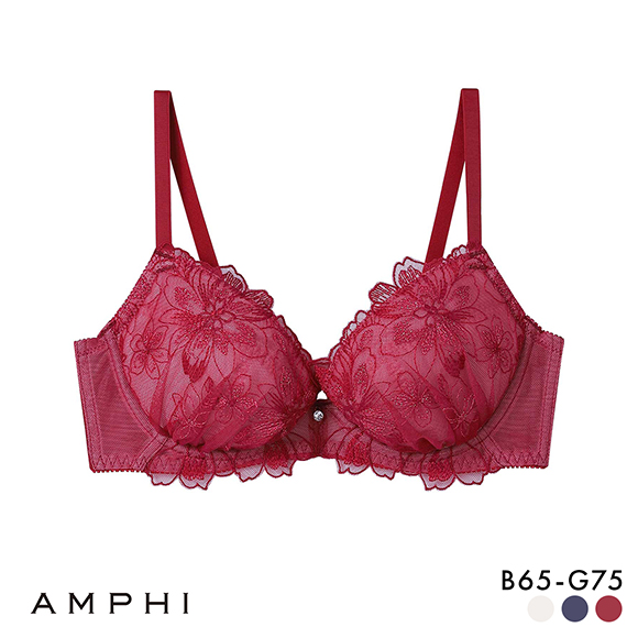 アンフィ 自然なまるみ 整える機能のブラ ブラジャー BCDEFG BLH311 AMPHI 大きいサイズ