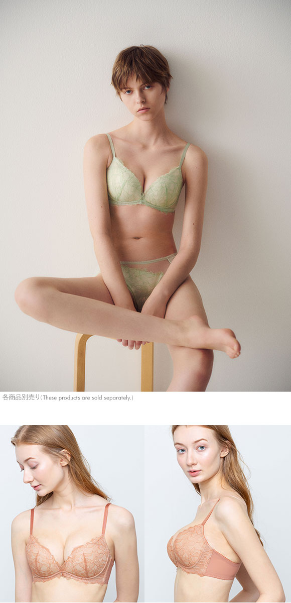 アンフィ ブラジェニック 脇高細見えタイプ ノンワイヤー ブラジャー 脇高 谷間 大きいサイズ ABCDEFG AMPHI BRAGENIC