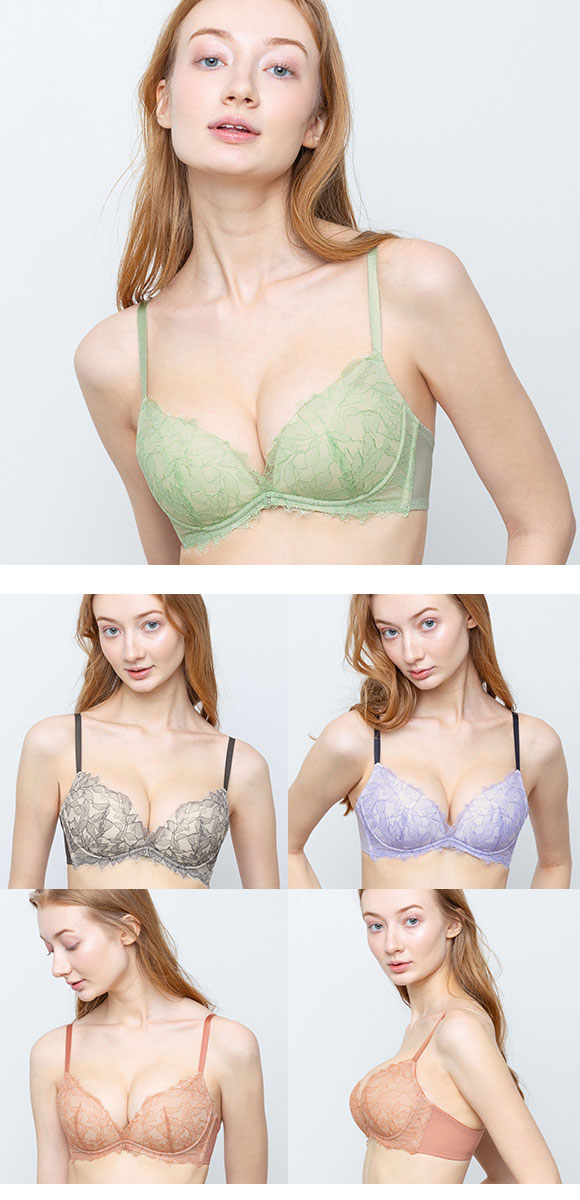 アンフィ ブラジェニック 脇高細見えタイプ ノンワイヤー ブラジャー 脇高 谷間 大きいサイズ ABCDEFG AMPHI BRAGENIC