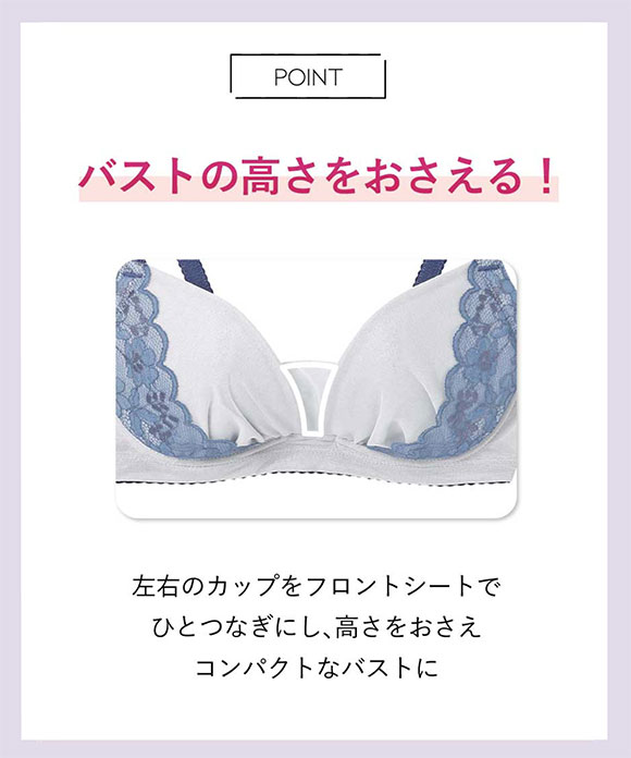 アンフィ 小さく見せるブラ ミニマイザーブラ ブラジャー DEFG 大きいサイズ BOG305 AMPHI