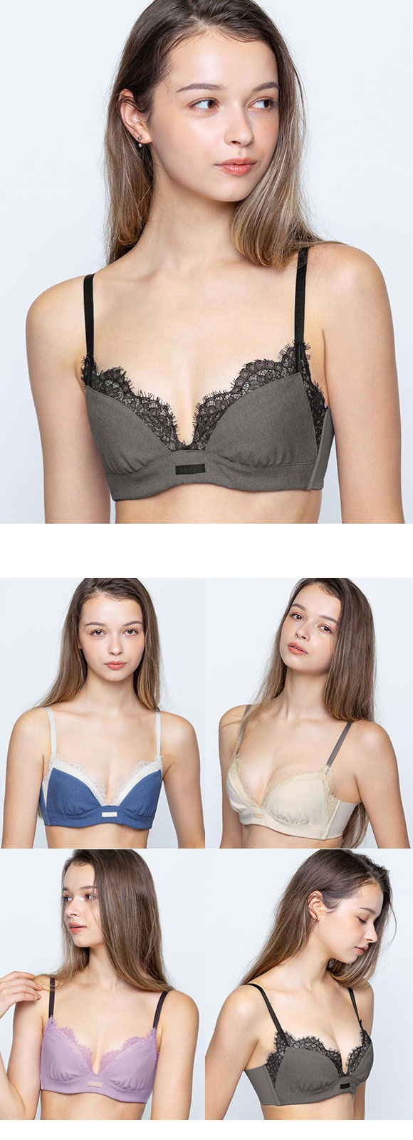 アンフィ スタイリストフォーユー ブラジャー EFG サイズ別設計 脇高 BOG310 AMPHI stylist 4U 大きいサイズ